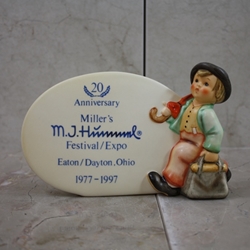 M.I. Hummel 187-A M.I. Hummel Plaque, In English 1976, Tmk 7, Miller's Festival-Expo, 1977-1997, Type 1