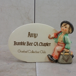 M.I. Hummel 187-A M.I. Hummel Plaque, Tmk 6, Amy Bumble Bee CA Chapter,  Type 1