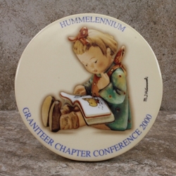 M.I. Hummel Aufsteller Plaque Hummelennium Tmk 6, Type 1