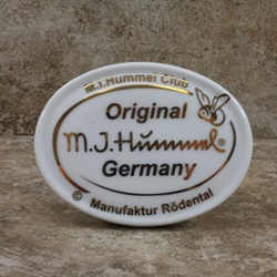 M.I. Hummel Aufsteller Plaque M.I. Hummel Club Tmk 6, Type 1