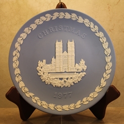 Wedgwood, Christmas Plate 1977 Westminster Abbey