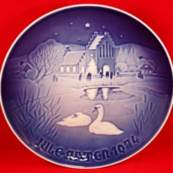 Bing & Grøndahl Christmas Plate 1974