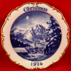 Dresden Christmas Plate 1974