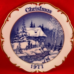 Dresden Christmas Plate 1977