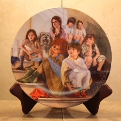 Knowles, ANNIE Collector Plate Series, 4th Issue, 1984 Annie and Orphans