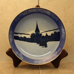 Rosenthal Weihnachten Christmas Plate, 1915 Type 1 Newer Version