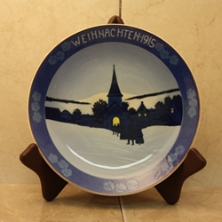 Rosenthal Weihnachten Christmas Plate, 1915 Type 2 Newer Version