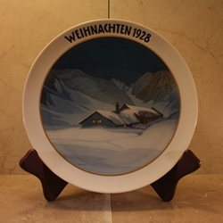 Rosenthal Weihnachten Christmas Plate, 1928 Type 1