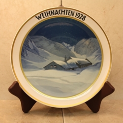 Rosenthal Weihnachten Christmas Plate, 1928 Type 2