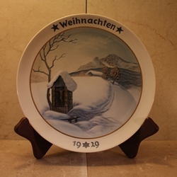 Rosenthal Weihnachten Christmas Plate, 1929 Type 1