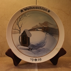 Rosenthal Weihnachten Christmas Plate, 1929 Type 2