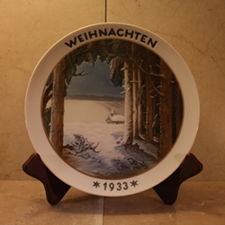 Rosenthal Weihnachten Christmas Plate, 1933 Type 2