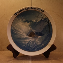 Rosenthal Weihnachten Christmas Plate, 1946 Newer Version