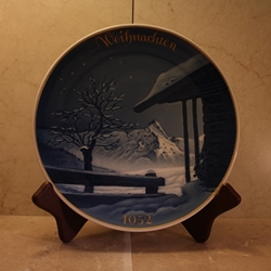 Rosenthal Weihnachten Christmas Plate, 1952 Type 1