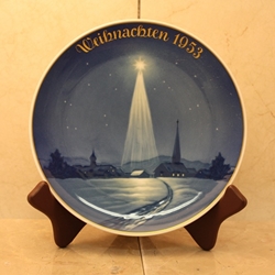 Rosenthal Weihnachten Christmas Plate, 1953 Type 2