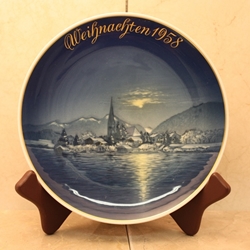 Rosenthal Weihnachten Christmas Plate, 1958 Type 1