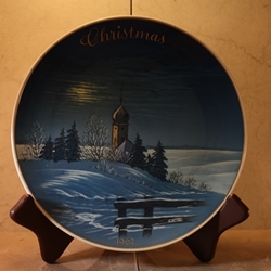 Rosenthal Weihnachten Christmas Plate, 1962 Type 1 English inscription (CHRISTMAS)