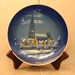 Rosenthal Weihnachten Christmas Plate, 1966 With Date No Weihnachten