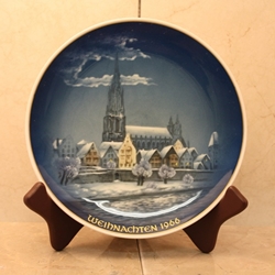 Rosenthal Weihnachten Christmas Plate, 1966 With Date With Weihnachten