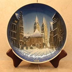 Rosenthal Weihnachten Christmas Plate, 1968 With Date No Weihnachten