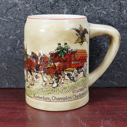 Beer Stein, Anheuser-Busch, CS19 Budweiser Holiday 1980, Type 1