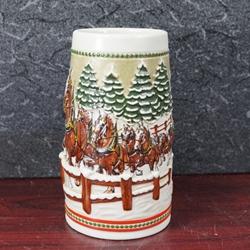 Beer Stein, Anheuser-Busch, CS62 Budweiser Holiday 1984, Type 2