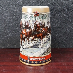 Beer Stein, Anheuser-Busch, CS88 Budweiser Holiday 1988, Type 1