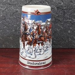 Beer Stein, Anheuser-Busch, CS89 Budweiser Holiday 1989, Type 1