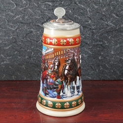 Beer Stein, Anheuser-Busch, CS211 Budweiser Holiday 1994, Signature Edition, Type 1