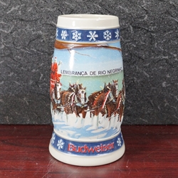 Beer Stein, Anheuser-Busch, CS263 Budweiser Holiday 1995, Type 2