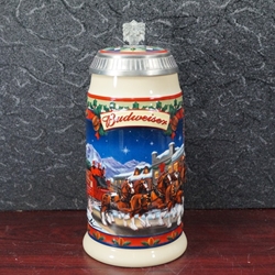 Beer Stein, Anheuser-Busch, CS560 Budweiser Holiday 2003, Signature Edition, Type 1