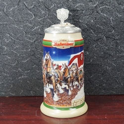 Beer Stein, Anheuser-Busch, CS343 Budweiser Holiday 1998, Signature Edition, Type 1