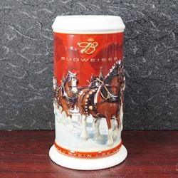 Beer Stein, Anheuser-Busch, CS608 Budweiser Holiday 2004, Type 1