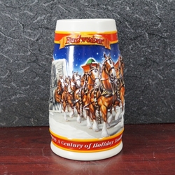 Beer Stein, Anheuser-Busch, CS389 Budweiser Holiday 1999, Type 1