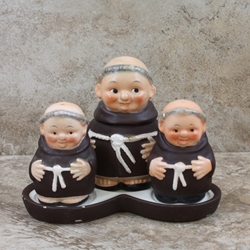 Goebel Figurine, Friar Tuck M 42 D Tmk 2, Condiment Set, Type 1