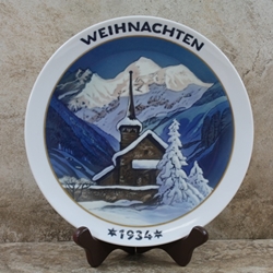 Rosenthal Weihnachten Christmas Plate, 1934 Older Version