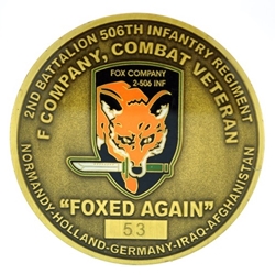 101st Airborne Division (Air Assault), 506th Infantry Regiment "White Currahee"(♠)F Company, 2nd Battalion