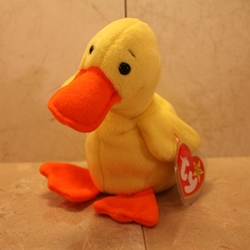 Quackers (with wings) 4th Gen Swing Tag, 4th Gen Tush Tag, 1993©, PVC