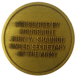Under Secretary of the Army, John W. Shannon