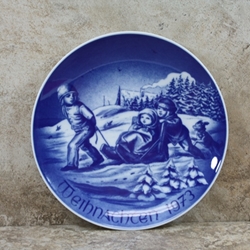 Bareuther Weihnachten Christmas Plate 1973