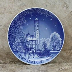 Bareuther Weihnachten Christmas Plate 1988