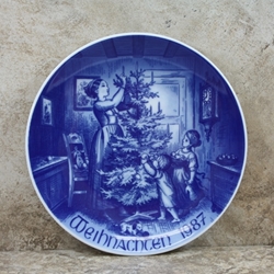 Bareuther Weihnachten Christmas Plate 1987