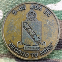 43rd Air Defense Artillery Regiment, 2nd Battalion, Second To None, First To Fire