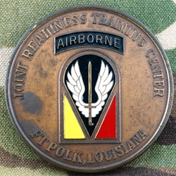 Joint Readiness Training Center, (JRTC), Fort Polk, Louisiana, CSM, Coin Of Excellence