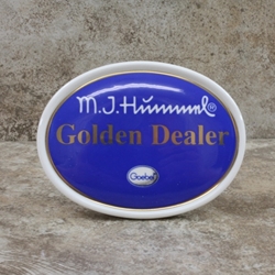 M.I. Hummel Aufsteller Plaque Golden Dealer Tmk 6, Type 1