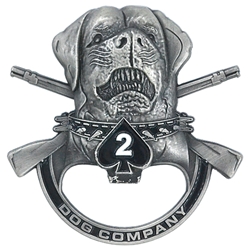 Dog Company, 2nd Battalion, 506th Infantry Regiment "OEF XX"(♠), 3" X 3"
