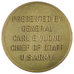 31st Chief of Staff of the Army , General Carl Edward Vuono