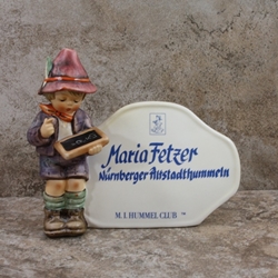 M.I. Hummel 460 Type 10, Personalized Plaques Tmk 7, Maria Fetzer, Nürnberger, Type 1