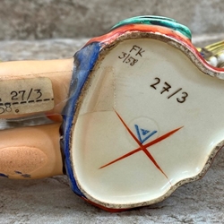 Click here to view larger image M.I. Hummel 27/III Joyous News, Arbeitsmuster, Red X, FK = Franz Kirchner 3/58, Tmk 3