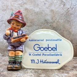 M.I. Hummel 460 Goebel Authorized Retailer Plaque, Swedish, 1986, Tmk 6